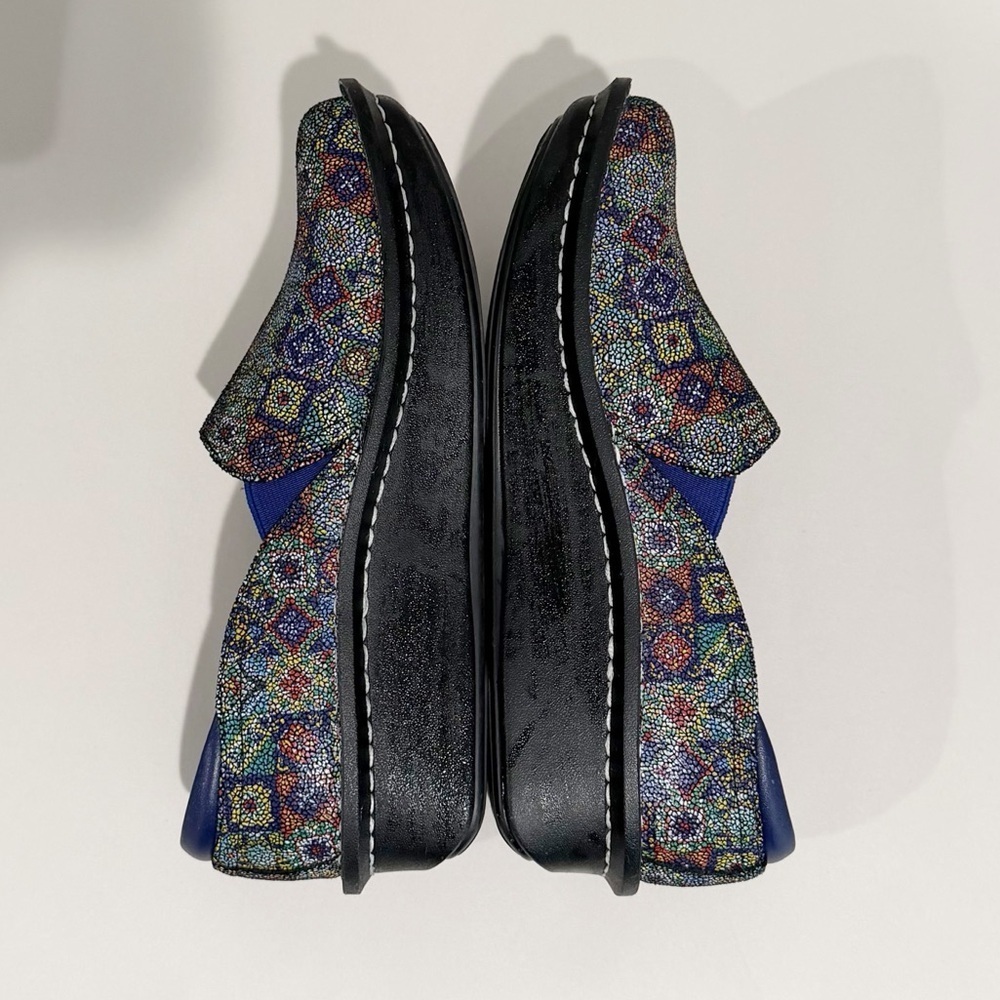 ALEGRIA Debra Deb-843 Aztec Print Clogs Nurse Comfort Size 38 US 8-8.5 - Picture 6 of 11